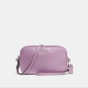 Coach Sadie Polished Pebble Leather Crossbody